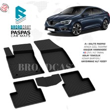 Broadcast Renault Megane 4 4 D Havuzlu Kauçuk Paspas 2016 Sonrası Uyumlu