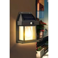 2 Li Duvar Tipi Ampul Model Suya Dayanıklı Harekete Duyarlı Güneş Enerjili Solar Dış Mekan Bahçe Lambası
