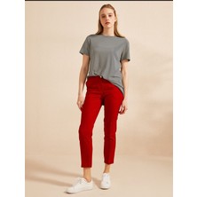 Uğur Butik Ara Bel Dar Paça Kumaş Pantolon