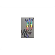 Meristeed Sticker Zebra Model Hologram Renk Araç, Cam, Prüzsüz Yüzeyler