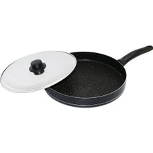 30CM Metal Kapaklı  Balık  Tavası (3791)