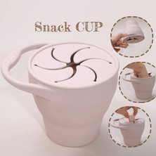 Cai Cai 1 Bpa Içermeyen Çocuklar Gıda Saklama Kutusu Düz Renk Snack Bardak Kapaklı Taşınabilir Konteyner (Yurt Dışından)