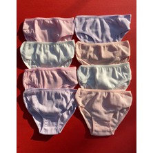 Raporlu Pamuklu 6 Adet Kız Çocuk Şort-Külot Soft Renkler 34A18