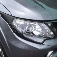 Woodhub Mitsubishi L200 2015-2019  Uyumlu Far Çerçevesi (Abs Plastik)