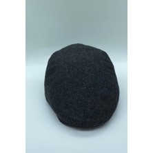 BE Hoope Erkek Kışlık Flat Cap Desenli Yünlü London Kasket Şapka