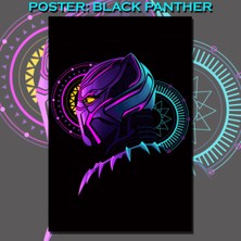 Callwood Black Panther Çizgi Animasyon Poster Baskı