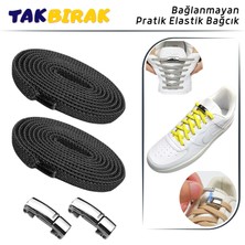 Yefer Store Tak Bırak Manyetikli Bağcık, Mıknatıslı, Elastik, Pratik 1 Çift Bağcık