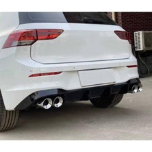 Woodhub Vw Golf 8 2019-2021 Uyumlu Plastik Ithal Arka Difüzör