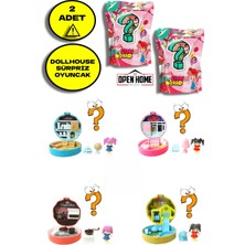 Toyfest 2 Adet Taşınabilir Dollhouse Sürpriz Paket