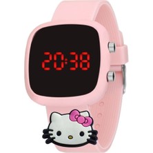 Black Point 5ATM Su Geçirmez Dijital LED Çocuk Saati Hello Kitty Figürlü - (Akıllı Saat Değildir)