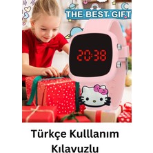 Black Point 5ATM Su Geçirmez Dijital LED Çocuk Saati Hello Kitty Figürlü - (Akıllı Saat Değildir)