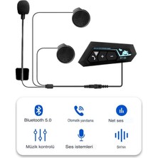 Bubitechh Bt-22 Kask Kulaklık BT22 Bluetooth Motosiklet Kulaklık 5.0 Bluetooth Intercom Motosiklet Kulaklık