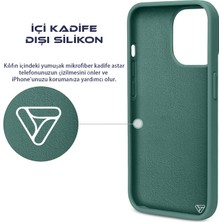 Trihed iPhone 15 Uyumlu Turuncu Renkli Silikon Dear Deer Christmas Koleksiyonu Telefon Kılıfı