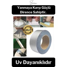 Svein 72 mm x 2 mt Su Geçirmez Sızdırmaz Çatı Boru Dayanıklı Çamur Sakız Bant Alüminyum Tamir Bandı