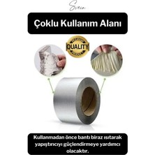 Svein 72 mm x 2 mt Su Geçirmez Sızdırmaz Çatı Boru Dayanıklı Çamur Sakız Bant Alüminyum Tamir Bandı