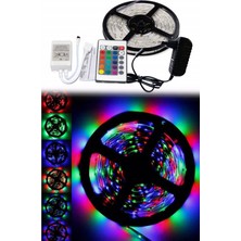 Neo Vista Rgb Şerit LED Seti 5 Metre Rgb LED 96 Renk + Trafo + Rgb Uzaktan Kumanda