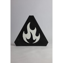 Domini Alevlenebilir Dekoratif - 3 Boyutlu Tabela 17 cm