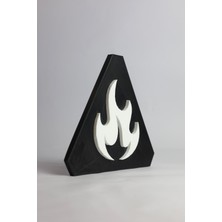 Domini Alevlenebilir Dekoratif - 3 Boyutlu Tabela 17 cm