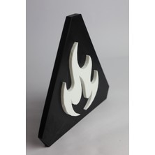 Domini Alevlenebilir Dekoratif - 3 Boyutlu Tabela 17 cm