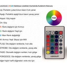 Neo Vista 9W Rgb LED Ampul Renk Değiştiren Uzaktan Kumandalı Dim Edilebilir