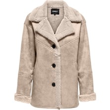 Only Onlylva Bonded Collar Coat cc Otw Krem 15322037