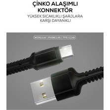 ENSUENO Kırmızı LS63 Micro USB Kablo