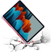 ENSUENO Galaxy Tab S7 Plus T970 Kılıf Tri Folding Kalem Bölmeli Standlı Kılıf