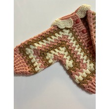 Trend Yün Evi El Örgüsü Bebek Hırkası (1 Yaş) ( EN:26CM-BOY:27CM)