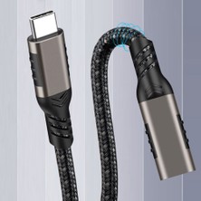 ENSUENO Siyah Extension Usb3.2 Type-C Pd Uzatma Kablosu 100W 20GBPS 4K@60Hz 1 Metre-Zore