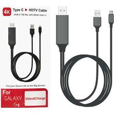 ENSUENO Siyah Type-C HDMI Kablo Kırmızı Kutulu-Zore