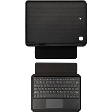 ENSUENO iPad 10.2 2021 (9.nesil) Uyumlu Border Keyboard Bluetooh Bağlantılı Standlı Klavyeli Tablet Kılıf