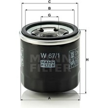 Mann Yağ Filtresi Mgn Iii-Fluence-Clio Iii-Iv-Lgn Iii-Talisman-Latitude 2.0 16V Micra 11 7701053054 12