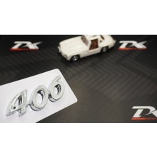 Woodhub Peugeot 406 Bagaj 3m 3D Krom Abs Logo Amblem