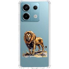 Zeyno Xiaomi Redmi Note 13 Pro 5g Uyumlu Aslan Gücü Desenli Silikon Kılıf
