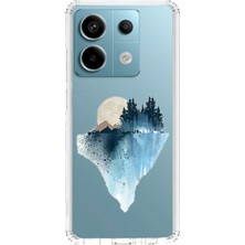 Zeyno Xiaomi Redmi Note 13 Pro 5g Uyumlu Dağ ve Ay Desenli Silikon Kılıf
