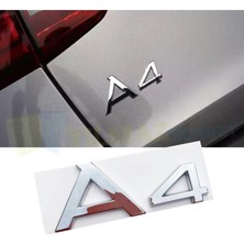 Woodhub Audi A4 Yazı Bagaj Logo Amblem Arma Plastik Yüksek Kalite