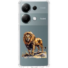 Zeyno Xiaomi Redmi Note 13 Pro 4g Uyumlu Aslan Gücü Desenli Silikon Kılıf