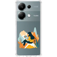 Zeyno Xiaomi Redmi Note 13 Pro 4g Uyumlu Kitap Okuyan Desenli Silikon Kılıf