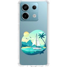 Zeyno Xiaomi Redmi Note 13 5g Uyumlu Yelkenli Desenli Silikon Kılıf