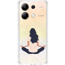 Zeyno Xiaomi Redmi Note 13 4g Uyumlu Meditasyon Desenli Silikon Kılıf