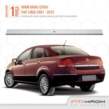 Woodhub Fiat Linea Krom Bagaj Çıtası 2007 -2012 - Anahtar Delikli