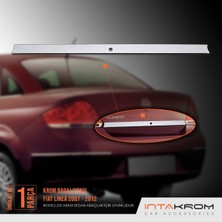 Woodhub Fiat Linea Krom Bagaj Çıtası 2007 -2012 - Anahtar Delikli