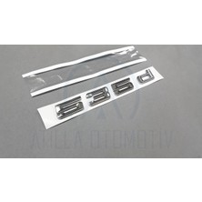 Woodhub Bmw 5 Serisi E60 F10 F11 535D Uyumlu Bagaj Yazısı Krom