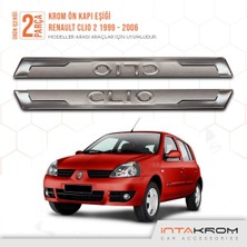 Woodhub Renault Clio 2 Krom Ön Kapı Eşiği 2 Parça