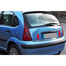 Woodhub Citroen C3 Formlu Krom Bagaj Alt Çıta 2002-2009 Arası