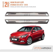 Woodhub Hyundai I-20 Krom Ön Kapı Eşiği 2 Parça 2014-2018