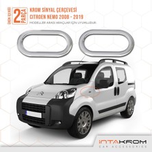 Woodhub Citroen Nemo Krom Sinyal Çerçevesi 2 Parça 2008 ve Üzeri