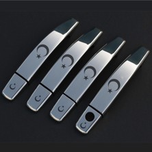 Woodhub Opel Corsa D Krom Kapı Kolu 2007 Üzeri Bayrak