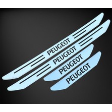 Woodhub Peugeot 508 Özel Kapı Eşik Yazısı Krom