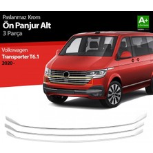 Woodhub S-Dizayn Vw Transporter T6.1 Krom Ön Panjur Alt Çıtası 3 Prç. 2020 Üzeri